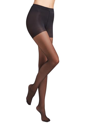Wolford Damen Individual 10 Control top Strumpfhose, 10 DEN, Schwarz (Black 7005), Large im Sale